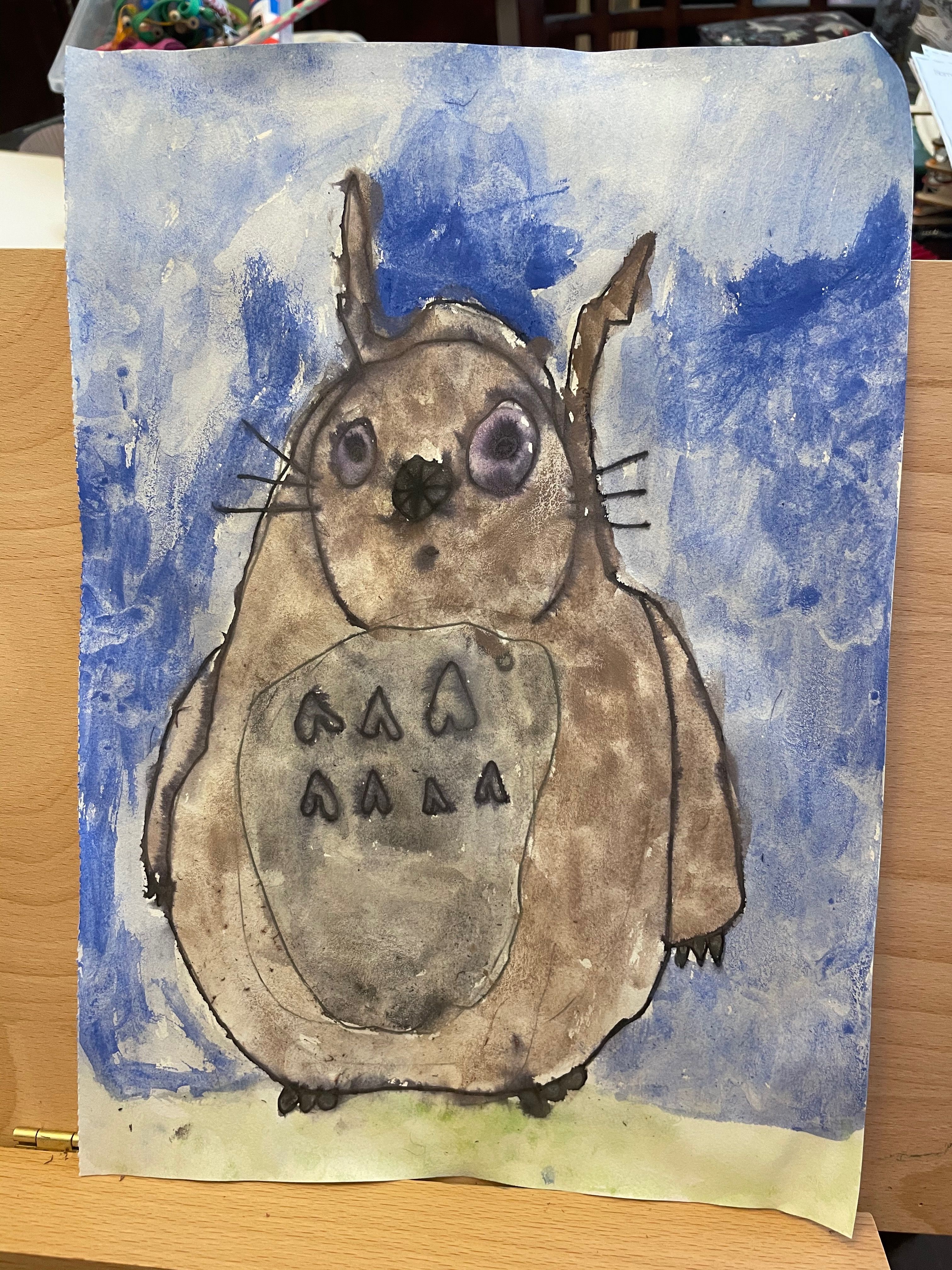 Studio Ghibli Series My Neighbor Totoro Painting Class Of Totoro Watercolor Small Online Class For Ages 9 13 Outschool