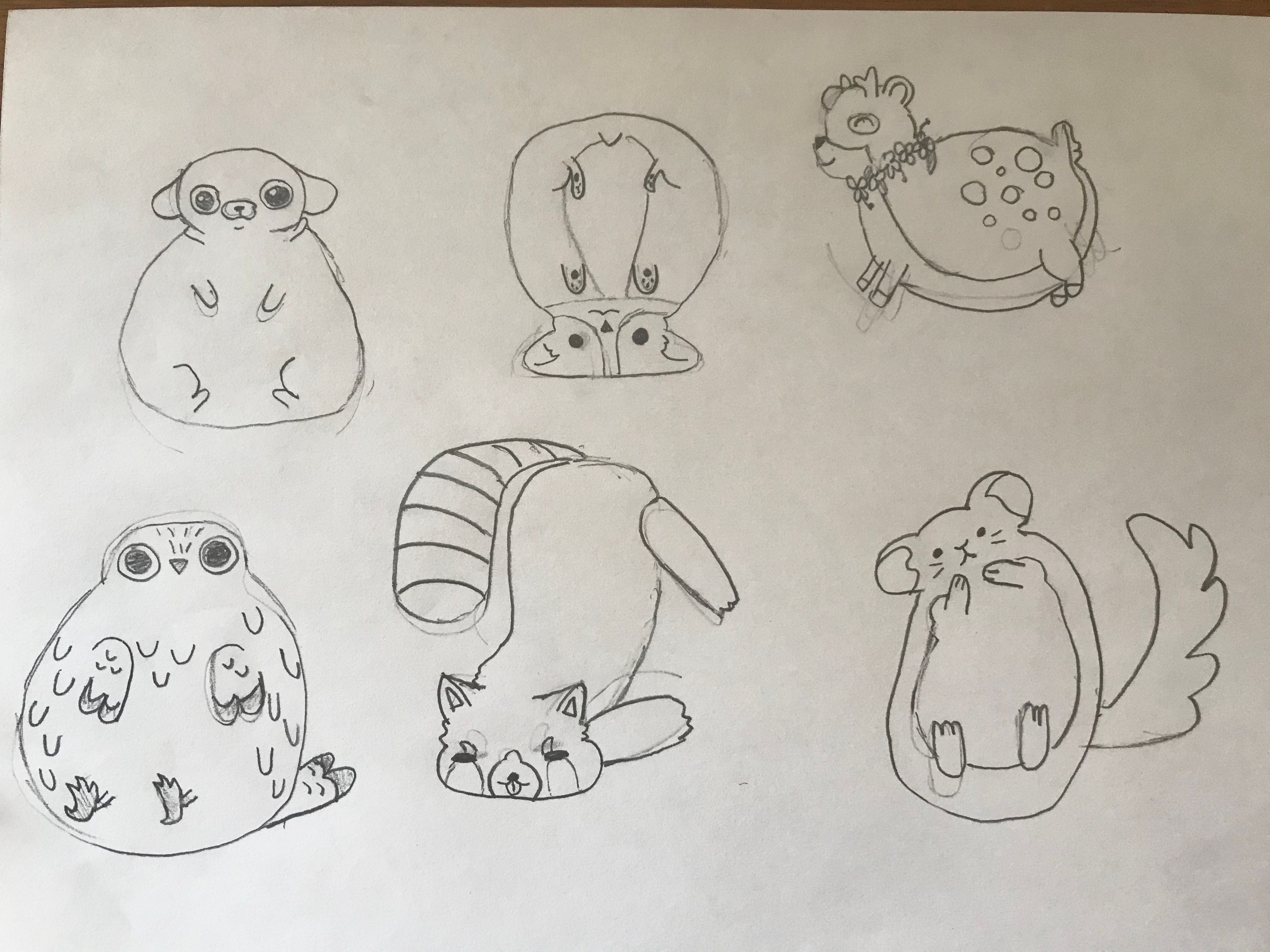 How to Draw Round Chubby Animal Kawaii 2 Learn StepByStep Directed