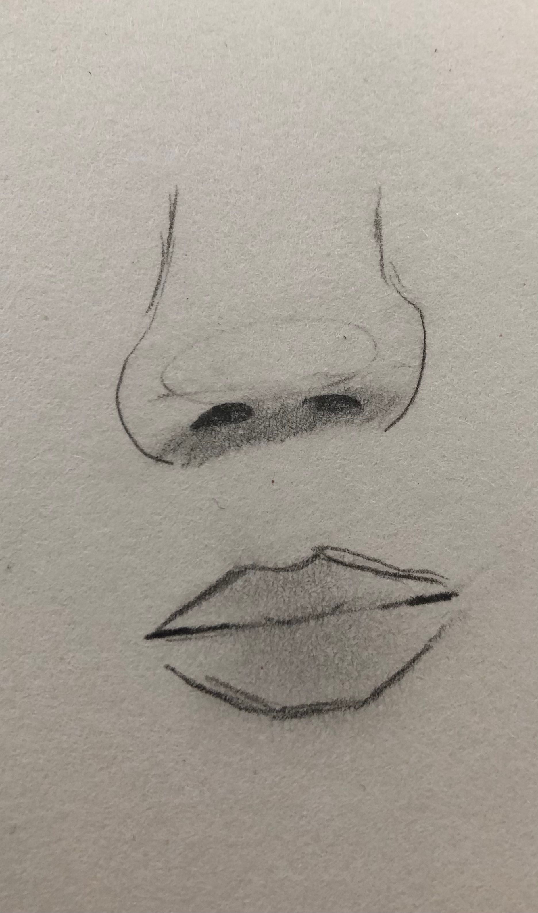 Let’s Draw: Semi-Realistic Nose and Mouth | Small Online Class for Ages ...