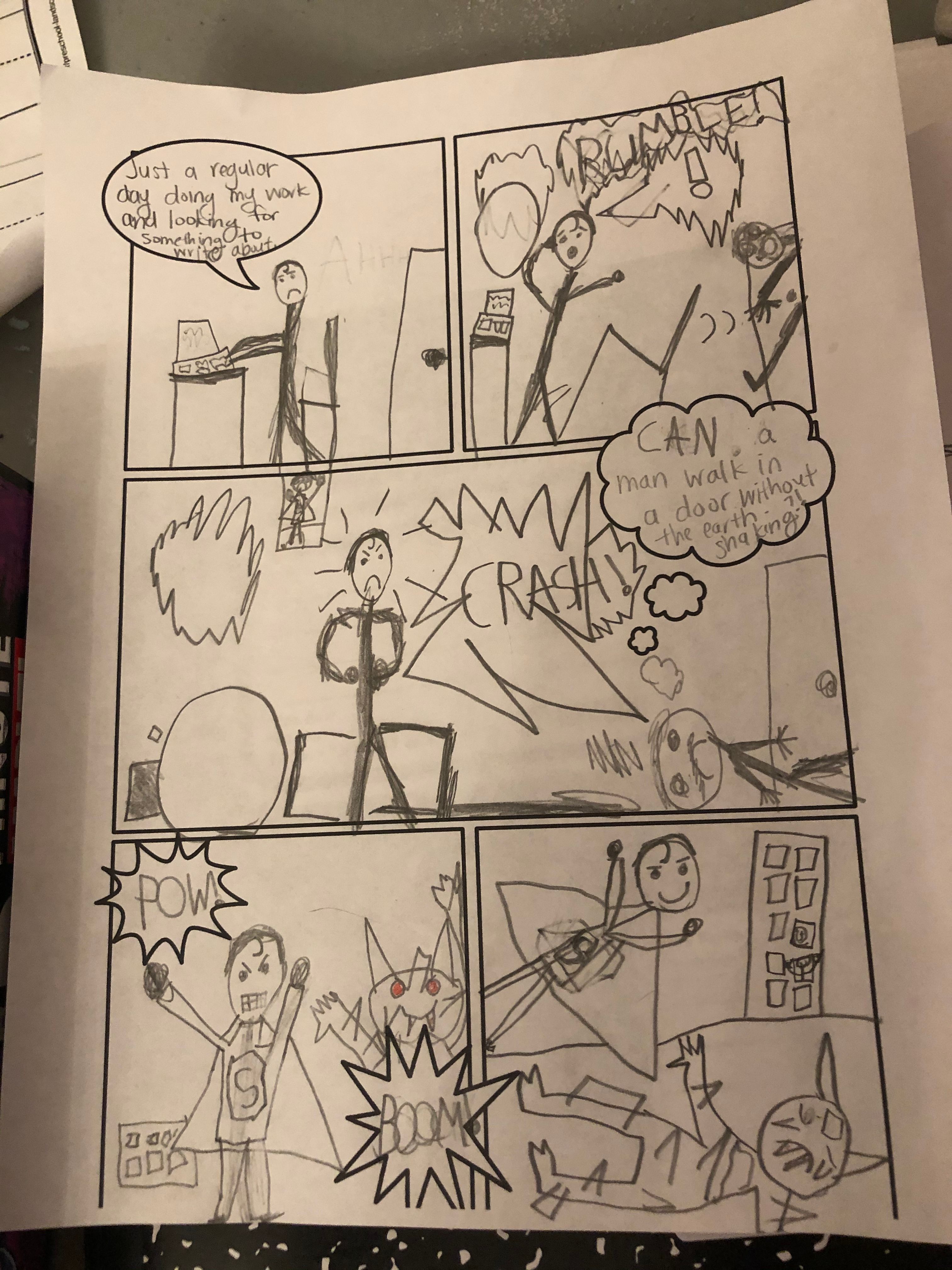 comic strip assignment instructions