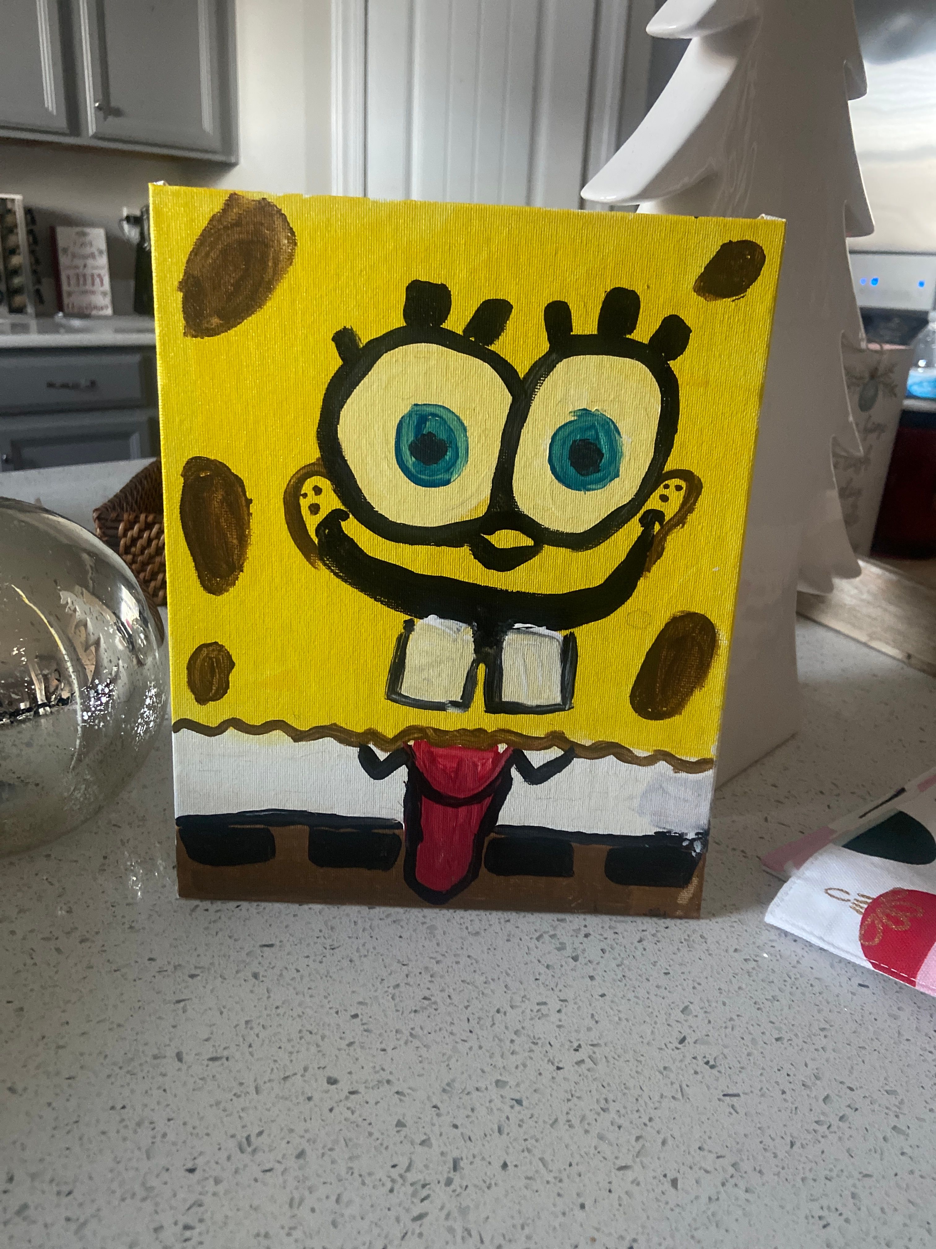 Let's Paint Spongebob Squarepants- Kids! | Small Online Class for Ages ...