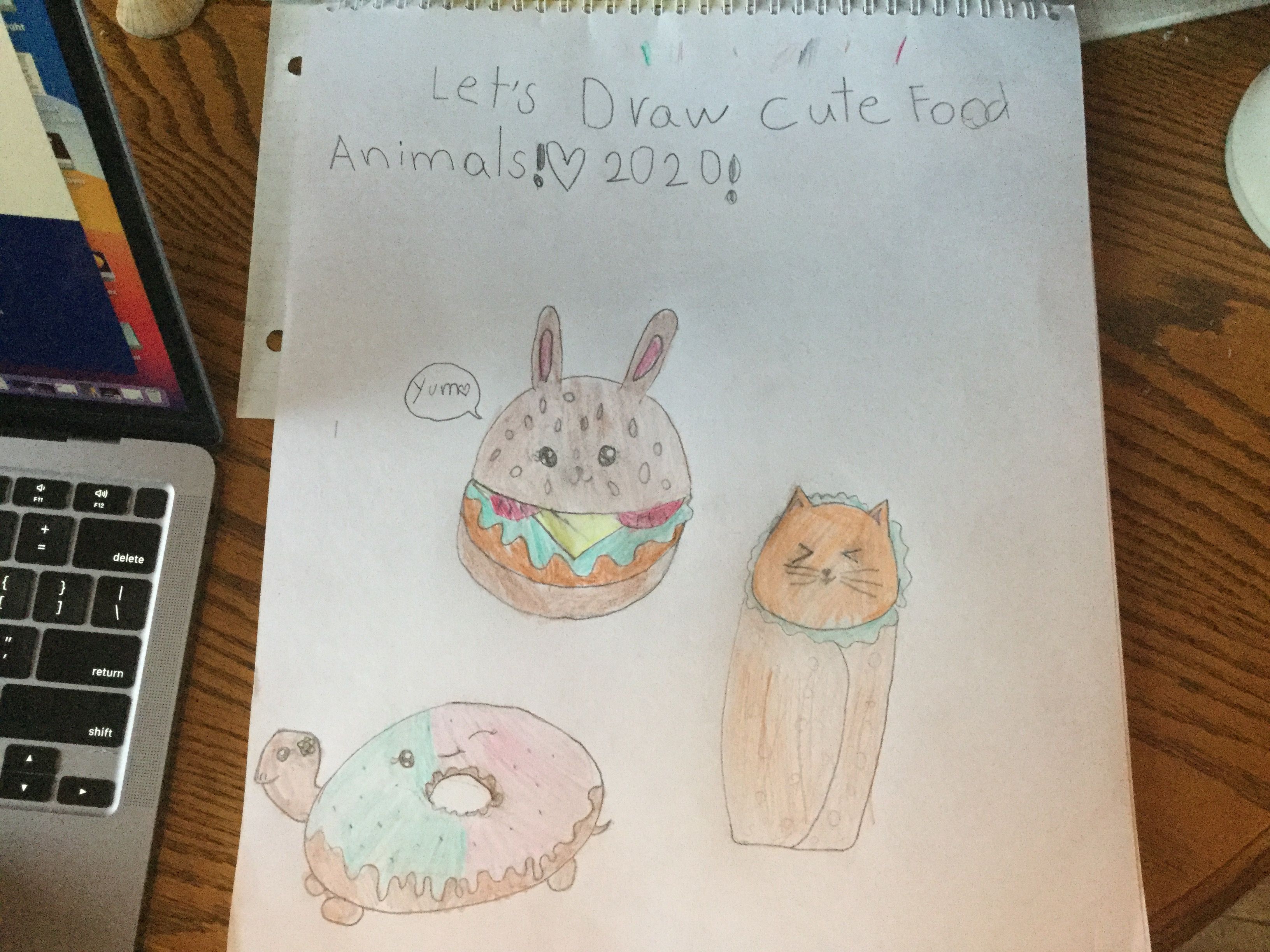 Featured image of post Cute Food Animals Drawings