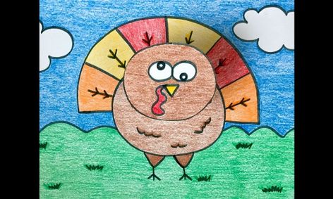 Fun And Easy Turkey Drawing With Pop Up Bobble Head Small Online Class For Ages 6 10 Outschool