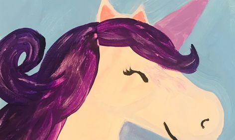 Unicorn Acrylic Painting Small Online Class For Ages 7 12