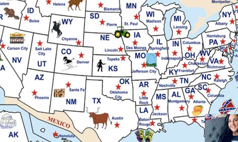 States Capitals Guess That State Capital Small Online Class For Ages 7 12 Outschool