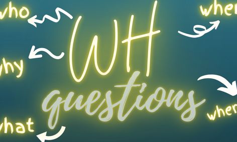 Introduction To Wh Questions Who What When Where Why Small
