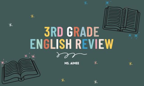3rd Grade English Review Small Online Class For Ages 8 9