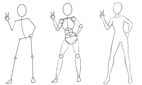 Drawing Anime Manga Style Bodies For Beginners Small Online
