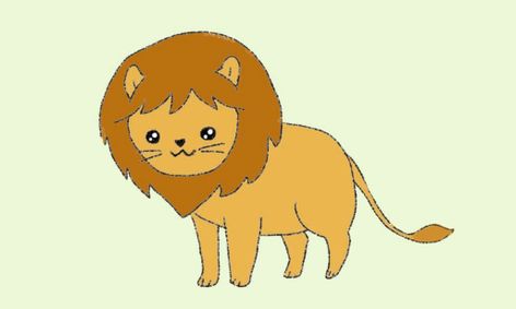 Learn How To Draw Cute Wild Animals Kawaii Style Sketch Only