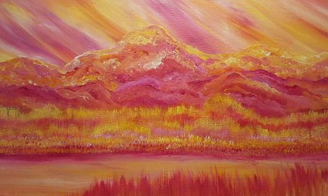 Mountain Sunset Painting In Acrylics Small Online Class For Ages 8 12 Outschool Primary yellow, titanium white, brilliant red, and brilliant blue. outschool