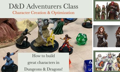 D D Adventurers Class Learn To Create Amazing Characters In