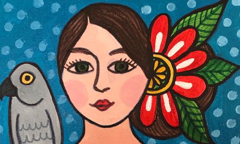 Paint A Folk Art Self Portrait Small Online Class For Ages 7 12