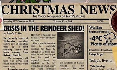 A Christmas Newspaper Learn To Write Newspaper Articles Small