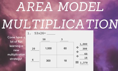 Learning Multiplication Using The Area Model Method Small Online Class For Ages 8 11 Outschool