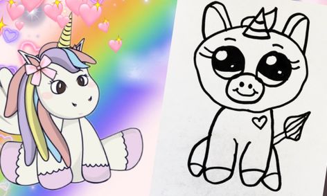 Draw An Easy Baby Unicorn Small Online Class For Ages 4 8 Outschool