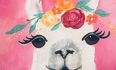 Llama Paint A Long With Ms Muse Muse Art Ages 8 13 Small