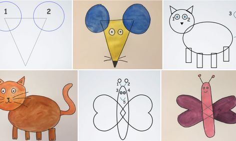 Use Shapes To Draw And Color Animals Small Online Class For Ages 4 6 Outschool