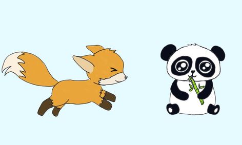 Learn To Draw Cute Animals In Motion Kawaii Style Part 2 Fox