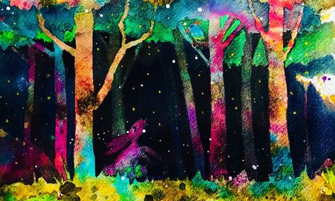 Watercolor Wonderland Forest Friends Negative Painting Tutorial Small Online Class For Ages 12 17 Outschool