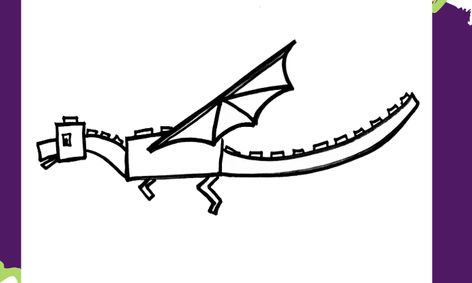 let s draw minecraft character drawing ender dragon ages 7 10 small online class for ages 7 10