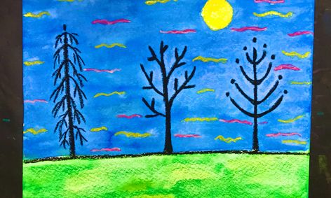 Smart Art Paint Winter Scenery Using Creative Thinking No Paint No Problem Small Online Class For Ages 6 10 Outschool Hello friends welcome to our channel friends our channel makes videos on different type of art media in this video we show you oil pastel color. outschool