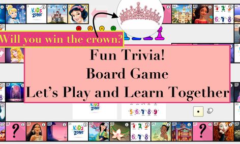 Princess Board Game Will You Win The Princess Crown Small Online Class For Ages 6 9 Outschool