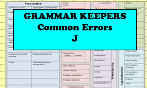 Grammar Keepers 10 Rules For Commas Common Errors J Small