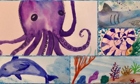 Under The Sea Art Club With Watercolor And Colored Pencil Small Online Class For Ages 9 14 Outschool