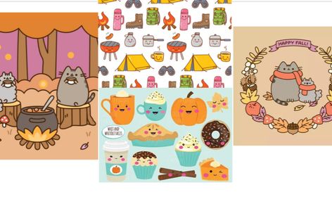 How To Draw Kawaii Fall Autumn Camping Pusheen Doodles Flex Class Small Online Class For Ages 8 13 Outschool