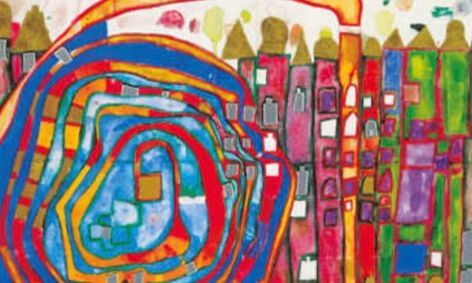 Art Lab Hundertwasser Abstract Landscapes Small Online Class