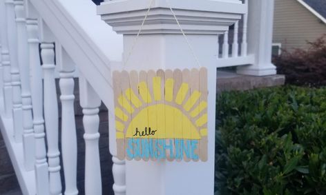 Let S Craft Hello Sunshine Hanging Sign Small Online Class For