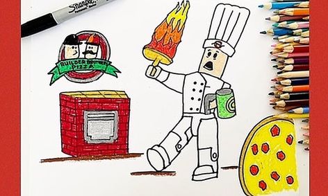 Epic Drawing Club How To Draw Roblox Pizza Place Small Online Class For Ages 6 11 Outschool - art drawings roblox