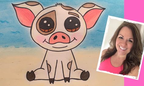 Draw With Me Pua From Moana Small Online Class For Ages 5 9 Outschool