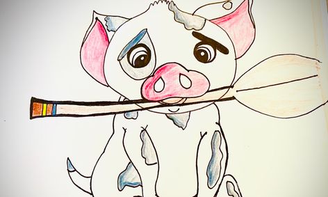 Draw And Discuss Pua From Moana Small Online Class For Ages 5 10 Outschool