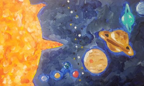 Paint Sip The Solar System Small Online Class For Ages 9 14 Outschool