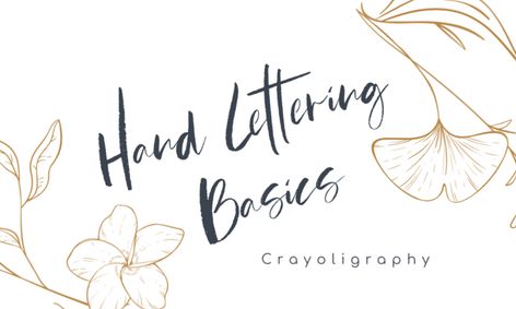 Beginner Hand Lettering How To Crayoligraphy Small Online Class For Ages 8 13 Outschool