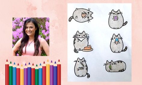 Pusheen Cat Drawing How To Draw Pusheen The Cat Eating Yummy Foods Small Online Class For Ages 7 12 Outschool outschool