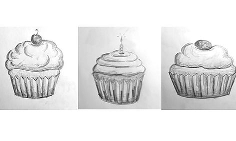 Drawing Cupcakes Introduction To Shading For Ages 8 10 Small