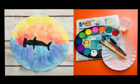 The Hammerhead Shark Science And Watercolor Suncatcher Craft