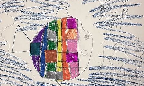 Let S Draw A Rainbow Fish Scene Small Online Class For Ages 5 7