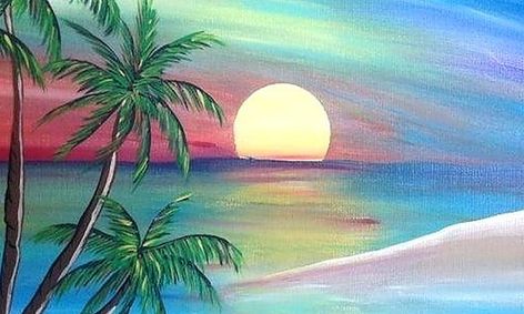 Epic Domain Epic Tropic Sunset Paint Party Remote Paint Party