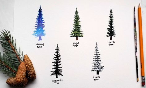 Acrylics 101 All About Painting Pine Trees Small Online Class