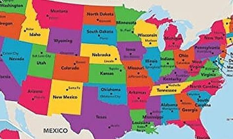 U S A Geography Draw A Map Of The United States And Learn Some