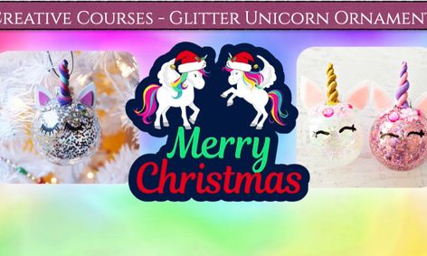 Holiday Glitter Unicorn Christmas Ornaments Perfect For Gift Giving Small Online Class For Ages 8 11 Outschool - ornaments in adopt me roblox