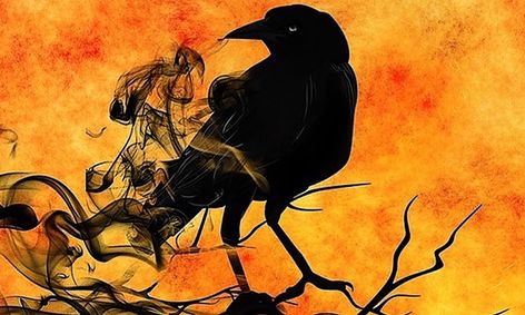 Halloween Painting Raven Perched In A Tree Small Online Class