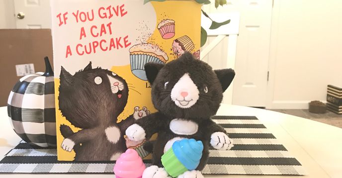 If you give a outlet cat a cupcake stuffed animal