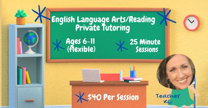 English Language Arts Reading Private Tutoring Ongoing 25 Minute 1 1 Tutoring Writing Grammar