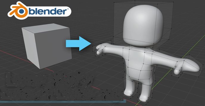 3D model a person easily in Blender 