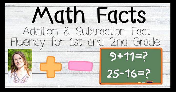 Math Fact Fluency for Addition and Subtraction 1st and 2nd Grade