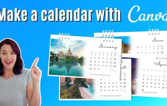 Canva Tutorial: Make Your OWN Printable Calendar For 2023 Small